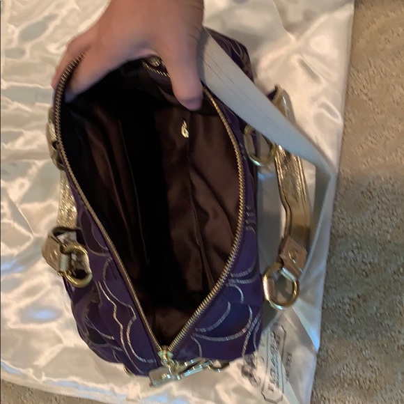 Brand new authentic coach and poppy purple purse - Picture 5 of 6